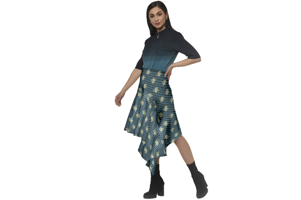 Asymmetric Waist Skirt