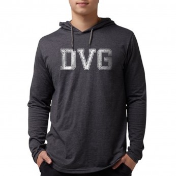DVG - Men`s Grey Hooded T-Shirts