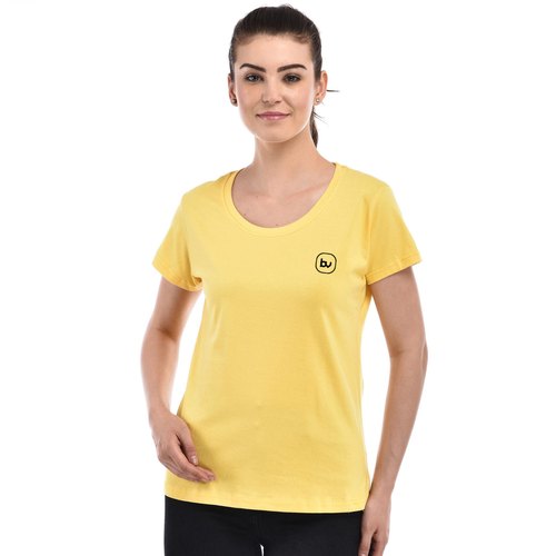 Sun Yellow Girls Cotton T-Shirt