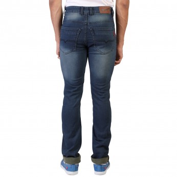 Men`s Blue Slim Fit Denim Vistara Jeans