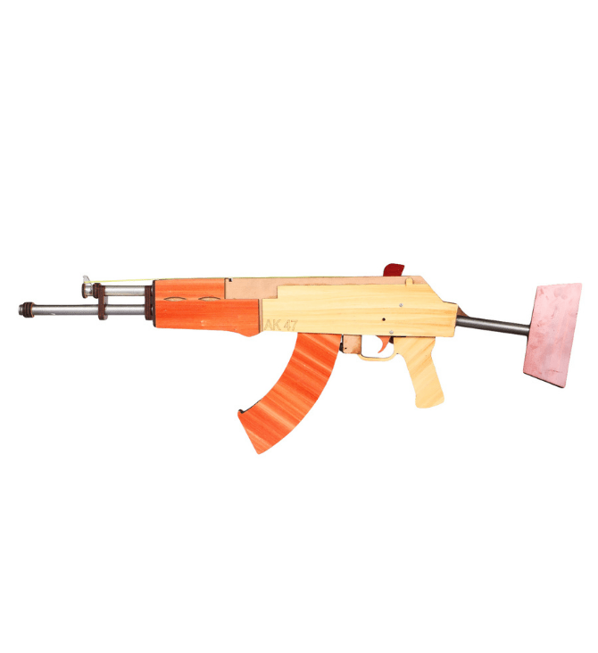 Wooden AK 47 Toy Gun