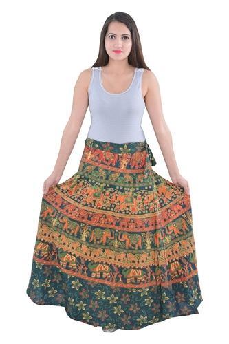 Camel Elephant Women Cotton Mandala Skirt