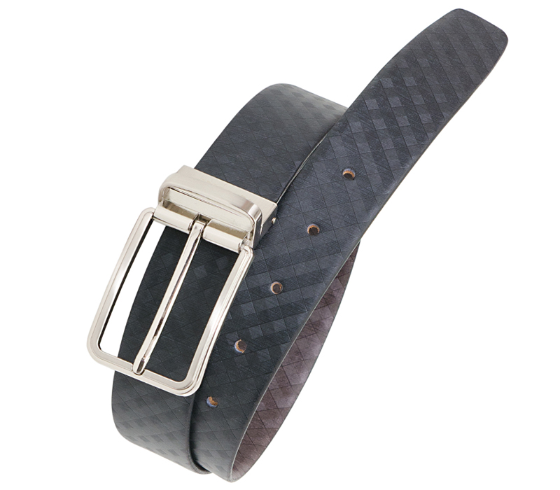 Genuine Leather 1 Pcs Reversible Brown and Black Belt for Men