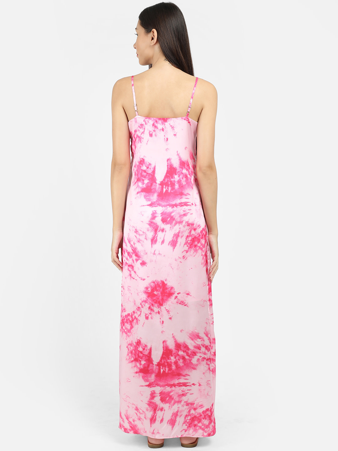 Women Pink Dyed Maxi Dress