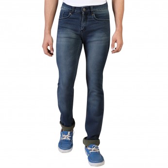Men`s Blue Slim Fit Denim Vistara Jeans