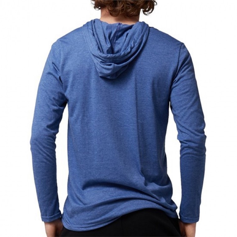 DVG - Men`s Blue Hooded T-Shirts