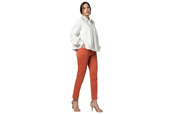 Slim-Fit Cotton Pant