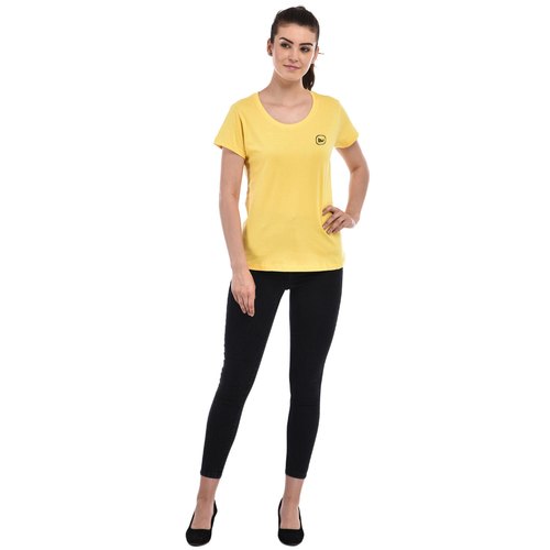 Sun Yellow Girls Cotton T-Shirt