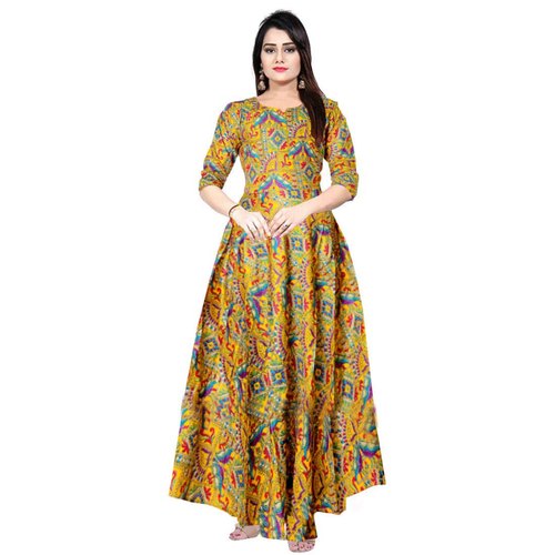 Jaipuri Print Rayon Dress