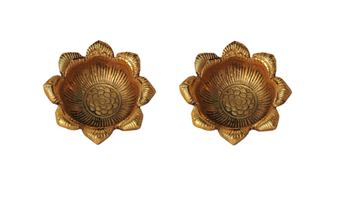 Brass Flower Shaped Diya