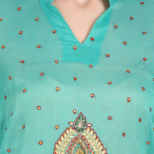 Ladies Designer Chanderi Cotton Kurti