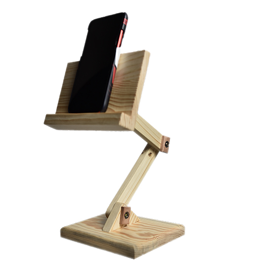 Wooden Handmade Mobile Stand