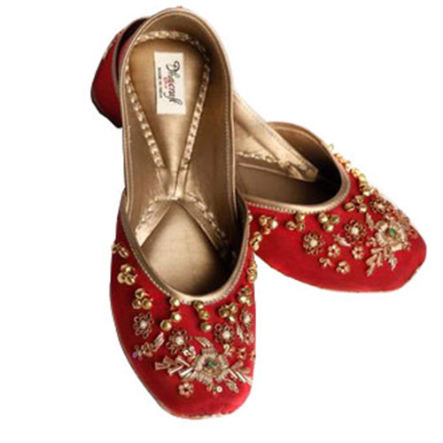 Ladies Bridal Embroidery Jutti