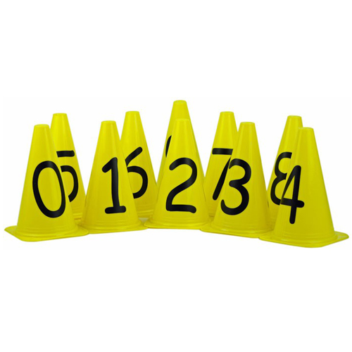 Numbered Marking Cones 0-9- PNC-9