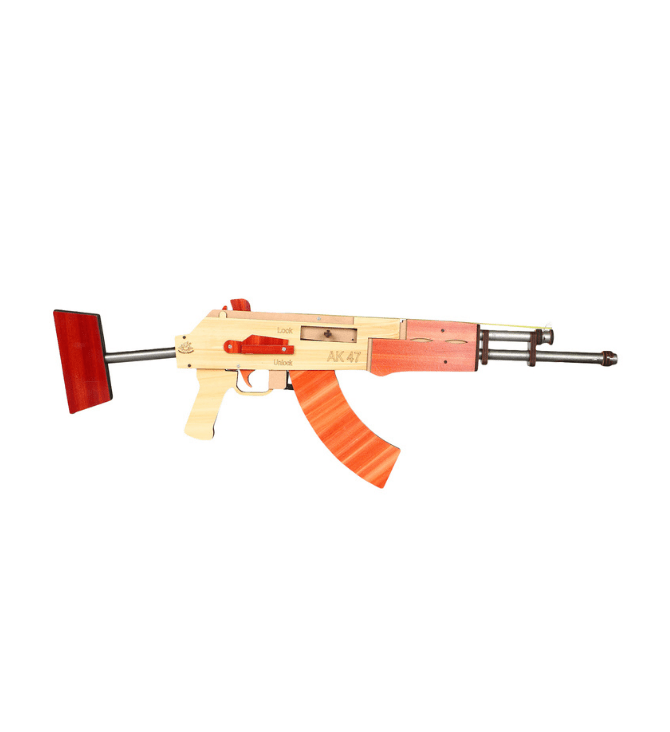 Wooden AK 47 Toy Gun