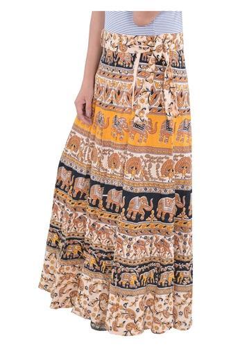 Round Women Cotton Mandala Rapron Skirts