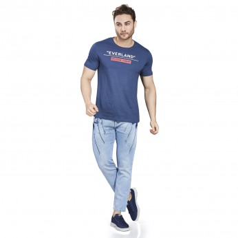 Royal Spider - Men`s Comfort Fit Sky Blue Jeans