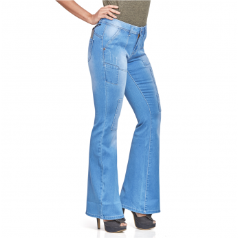 Royal Spider - Bell Bottom Bootcut Jeans For Women