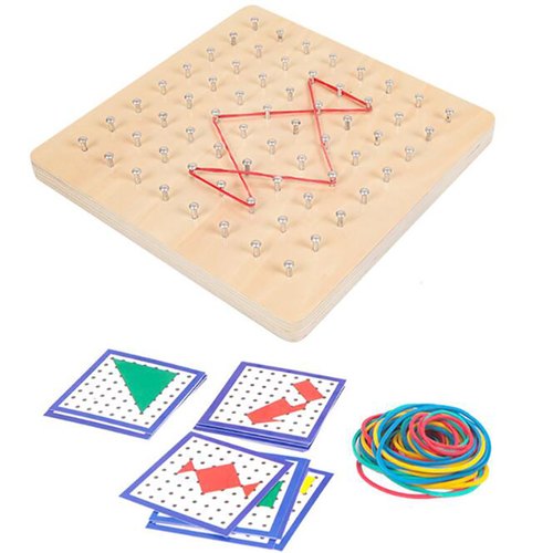 Shape Learning Geo Wooden Board