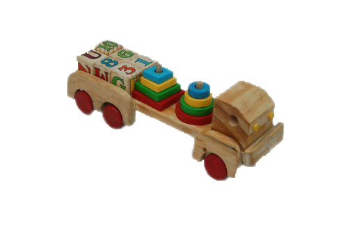 Alphabet Wooden Learning Truck