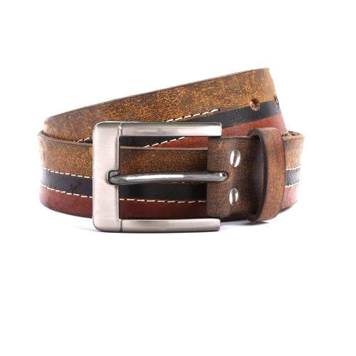 Mens Brown Casual Artificial Leather Fashion Belt