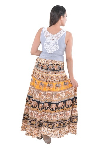 Round Women Cotton Mandala Rapron Skirts