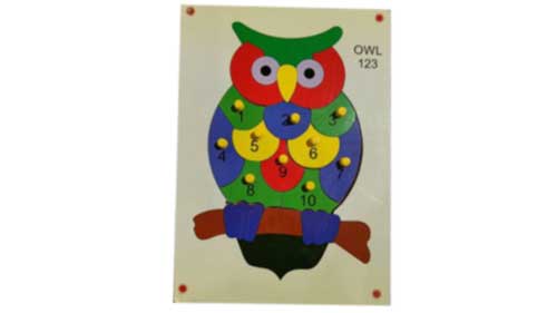 Wooden Owl Printed Numeric Chart