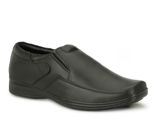 Mens Black Slip On Leather Shoes