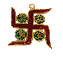 AJN-72 Gold Plated Swastik Wall Hanging