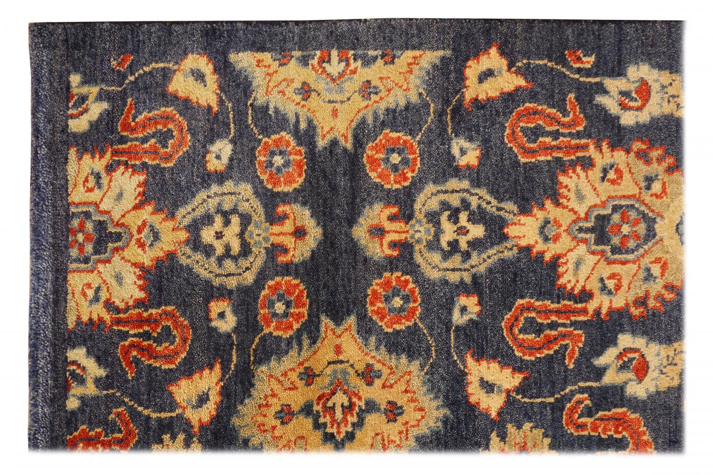 Hand Knotted Carpets 7-50 PM-25 Blue 5x8