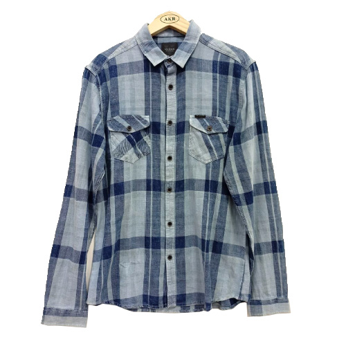 Indigo Checks Double Side Pocket Shirt