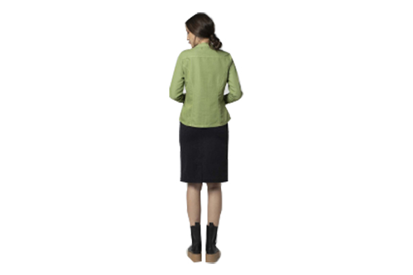 cotton skirt with zipper