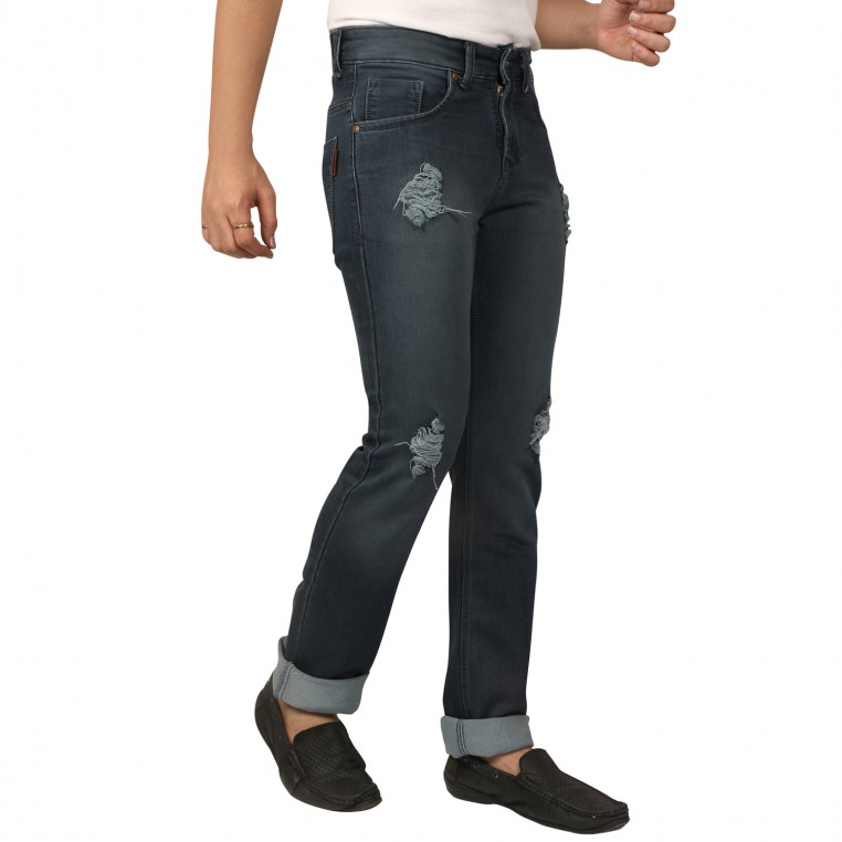 Denim Vistara Damage Comfort Fit Jeans For Men