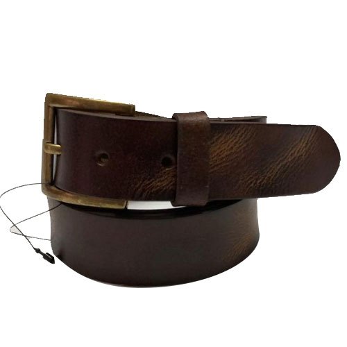 Mens Tan Brown Leather Belt