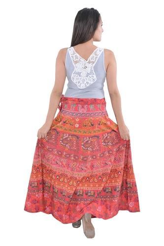 Indian Red Elephant Women Skirts