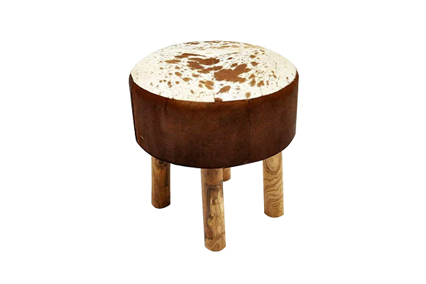 Cow-Hide Stool