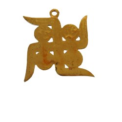 AJN-72 Gold Plated Swastik Wall Hanging