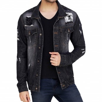 Royal Spider Men`s Full Sleeves Denim Jacket