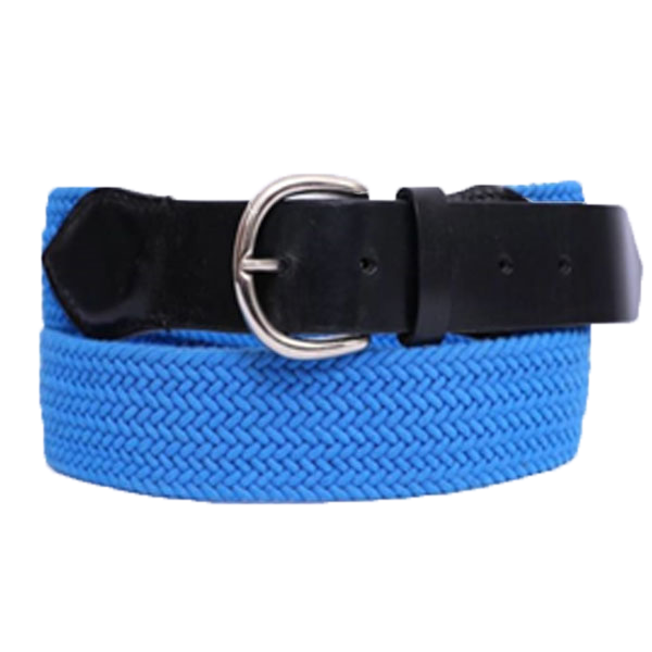 Cotton Cord & Leather Black & Blue - AZCC005