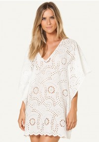 WHITE LACE V KAFTAN