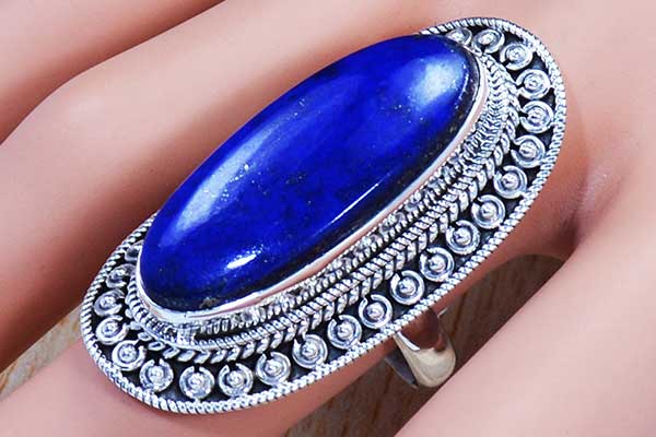 Lapis Lazuli Silver Designer Pendant