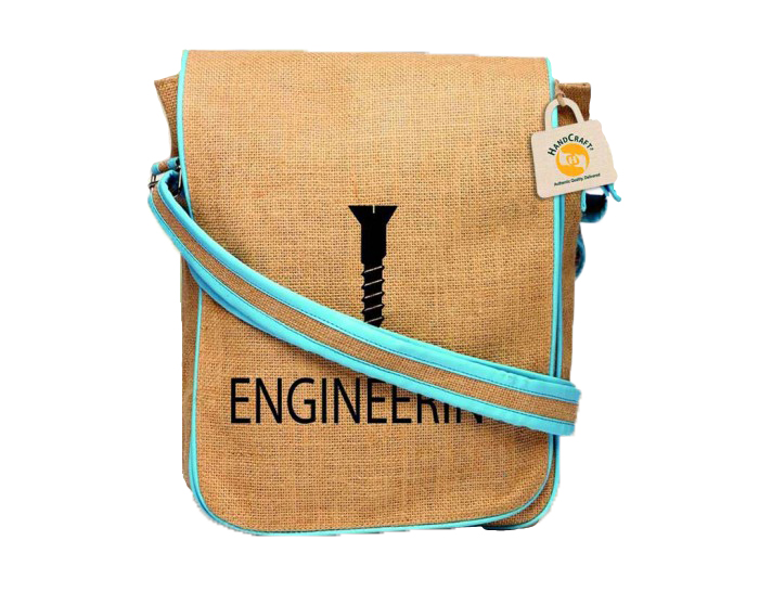 Jute Messenger Bag