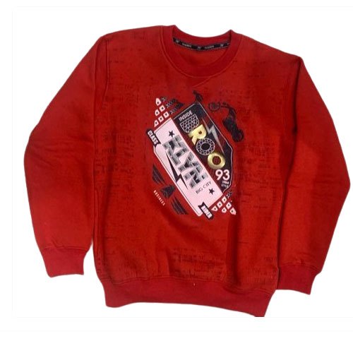 Kids Round Neck Woolen Sweatshirt