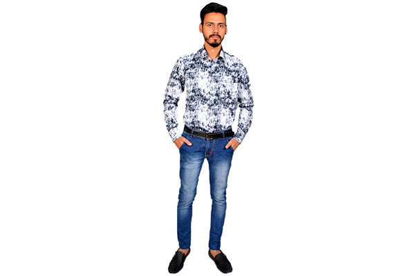 Blue Camouflage Shirt