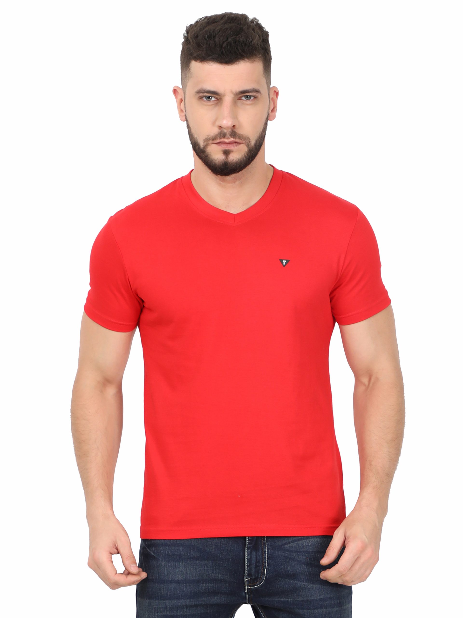 Men V-Neck T-shirt