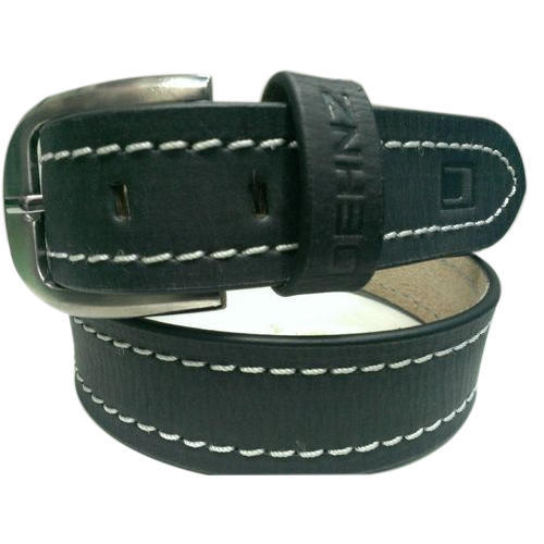 Mens Artificial Leather Black Fashion Belt