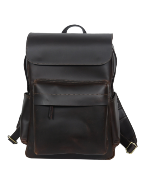 Buff Leather Backpack Bag