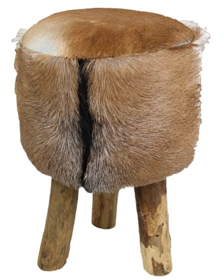 Cow-Hide Stool