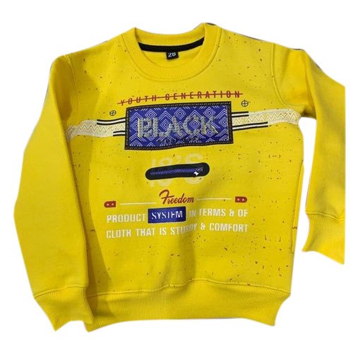 Full Sleeves Kids Woolen Sweatshirt