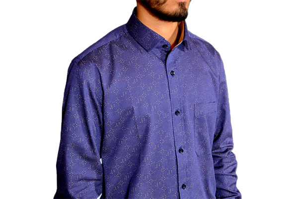 Beige Round On Blue Ground Shirts